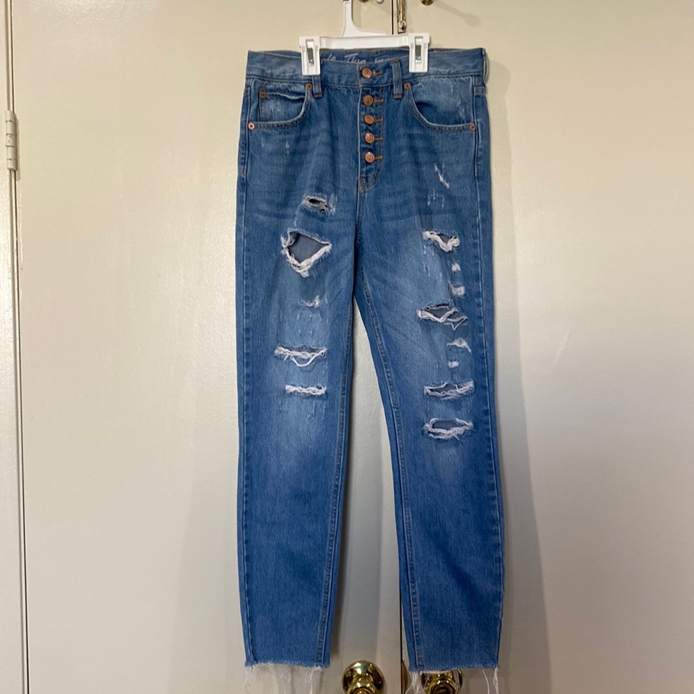 Free People High Rise Mom Jeans - Picture 1 of 16